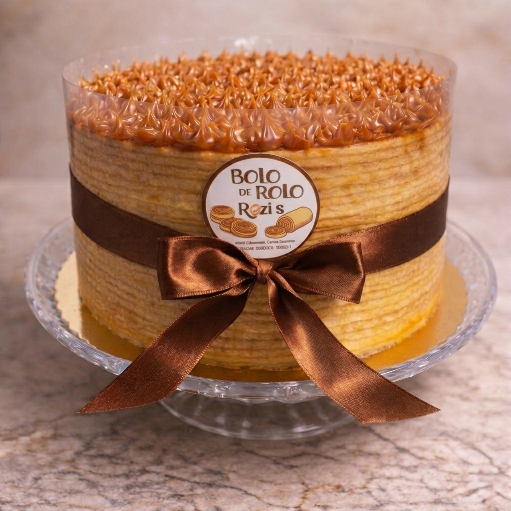 Bolo de Aniversário (Bolo de Rolo)