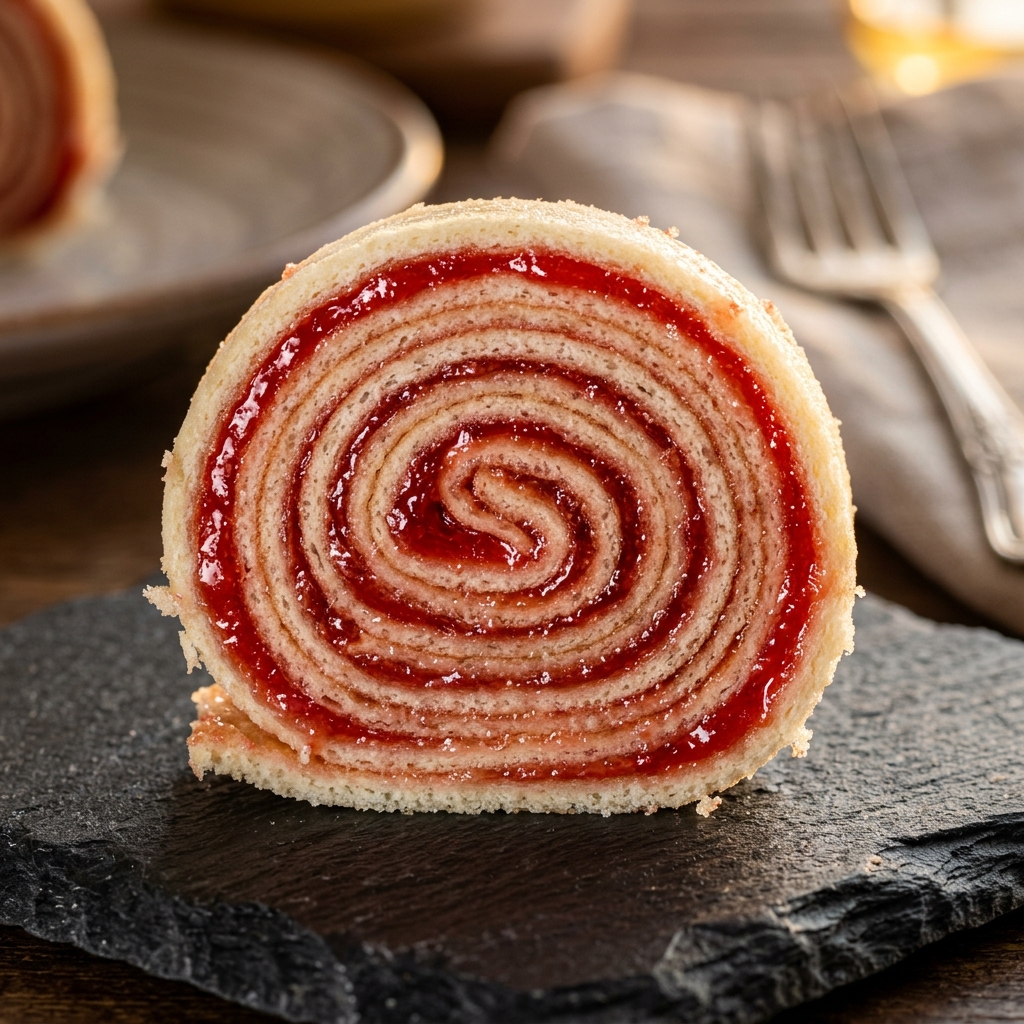 Camadas finas de Bolo de Rolo